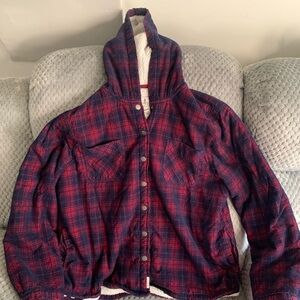 Soho Red and Blue Plaid Jacket